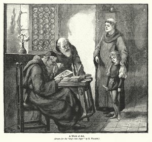 Et kunstværk (litografi) af H. Walker