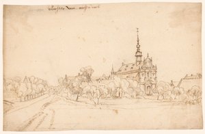 Klosteret Roosendael i Walem, mellem træer af H. van Wel (attributed to)