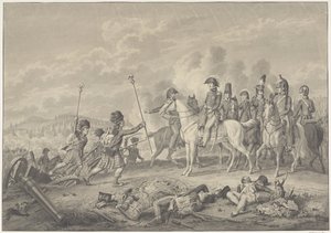 Duke of Wellington modtager to standarder med ørne fanget fra franskmændene under slaget ved Waterloo, 1815 af Haatje Pieters Oosterhuis