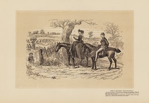Et meget fint felt til refleksion (gravering) af Hablot Knight (1815 92) Browne