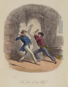 Illustration til Lewis Arundel eller The Railroad of Life af Frank E Smedley (farvet gravering) af after Hablot Knight Browne