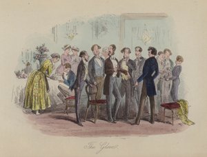 Illustration til Lewis Arundel eller The Railroad of Life af Frank E Smedley (farvet gravering) af after Hablot Knight Browne