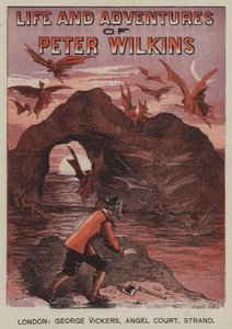 Liv og eventyr af Peter Wilkins (farve litho)