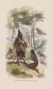 Robinson redder fredag (farvet gravering) af after Hablot Knight Browne