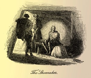 En fortælling om to byer af Charles Dickens af Hablot Knight Browne