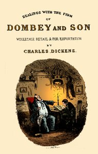 Dombey & Son af Charles Dickens. Titel side af Hablot Knight Browne
