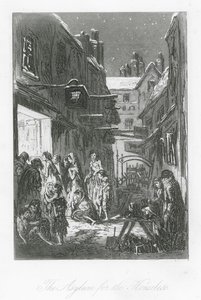 Londons gader: The Asylum for the Houseless (gravering)