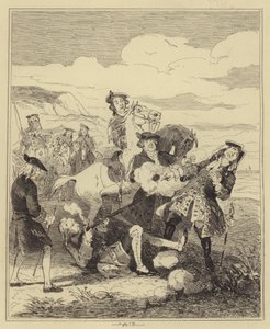 Campbell skyder jarlen af Eglinton af Hablot Knight Browne