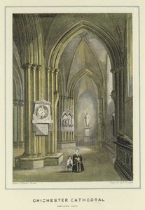 Chichester Cathedral, nordlige sideskib af Hablot Knight Browne
