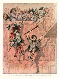 Illustration til Barnaby Rudge. af Hablot Knight Browne