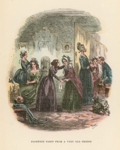 Illustration til Dombey og søn af Hablot Knight Browne