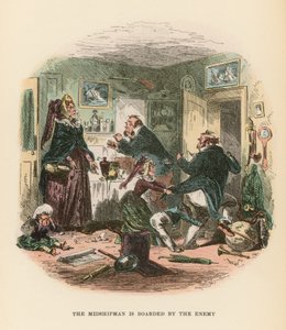 Illustration til Dombey og søn af Hablot Knight Browne