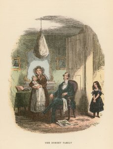 Illustration til Dombey og søn af Hablot Knight Browne