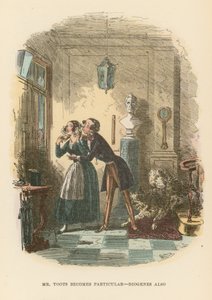 Illustration til Dombey og søn af Hablot Knight Browne