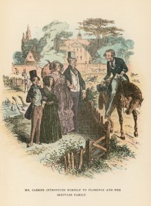 Illustration til Dombey og søn af Hablot Knight Browne