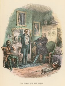 Illustration til Dombey og søn af Hablot Knight Browne