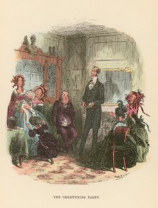 Illustration til Dombey og søn af Hablot Knight Browne