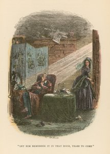 Illustration til Dombey og søn af Hablot Knight Browne