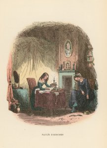 Illustration til Dombey og søn af Hablot Knight Browne