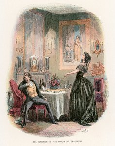 Illustration til Dombey og søn af Hablot Knight Browne