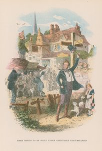 Illustration til Martin Chuzzlewit af Hablot Knight Browne