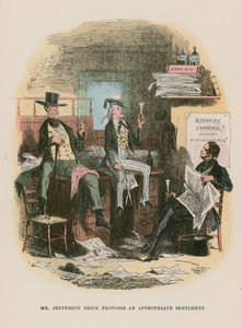 Illustration til Martin Chuzzlewit af Hablot Knight Browne