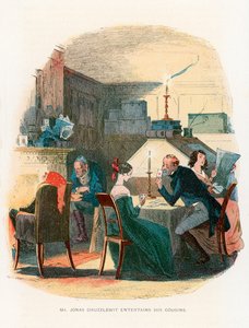 Illustration til Martin Chuzzlewit af Hablot Knight Browne
