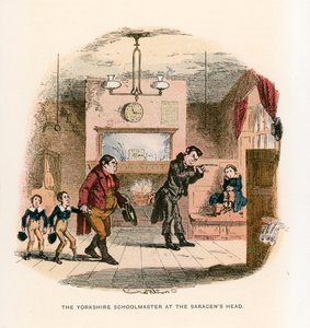 Illustration til Nicholas Nickleby af Hablot Knight Browne