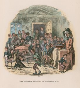 Illustration til Nicholas Nickleby af Hablot Knight Browne