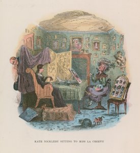 Illustration til Nicholas Nickleby af Hablot Knight Browne