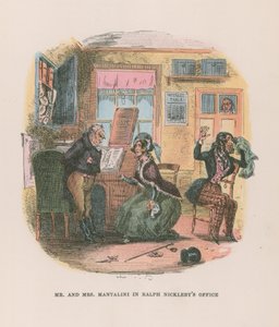 Illustration til Nicholas Nickleby af Hablot Knight Browne