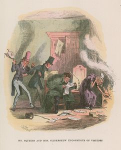 Illustration til Nicholas Nickleby af Hablot Knight Browne