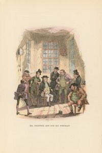 Illustration til Pickwick Papers af Hablot Knight Browne
