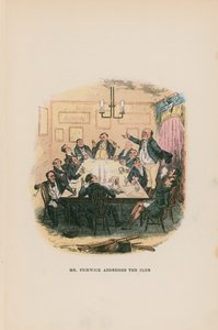 Illustration til Pickwick Papers af Hablot Knight Browne
