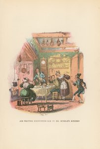 Illustration til Pickwick Papers af Hablot Knight Browne