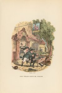 Illustration til Pickwick Papers af Hablot Knight Browne