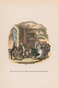 Illustration til Pickwick Papers af Hablot Knight Browne