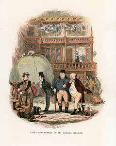 Illustration til Pickwick Papers af Hablot Knight Browne