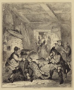 Jonathan Wild unkennelling butler af Hablot Knight Browne