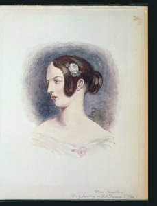 Mary Hogarth, ca. 1890 (wc på papir) af Hablot Knight Browne