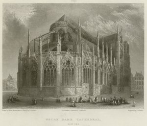 Notre Dame-katedralen, East End af Hablot Knight Browne