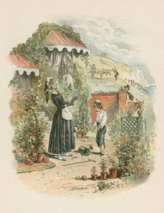 Scene fra David Copperfield af Charles Dickens, 1849-1850 af Hablot Knight Browne