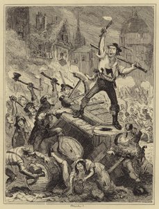 Wilkes Riots af Hablot Knight Browne