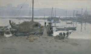 Tanabe Havn af Hachir Nakagawa
