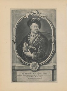 Portræt af naturforskeren, botanikeren og geografen Johann Georg Gmelin 1709-1755, midten af det 18. årh. af Haid