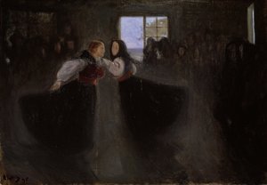 Piger, der danser af Halfdan Egedius