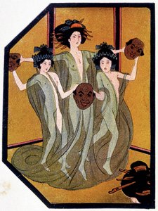 Entrance of the Japanese Youth - i "" Japanese Dolls"" af Félicien Champsaur, ill. Hanafusa Itcho, Paris af Hanabusa Itcho