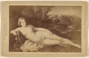 Palma Vecchio: Venus. Dresden Gallery. af Hanns Hanfstaengl
