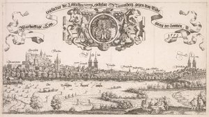 Panoramaudsigt over Nürnberg: Center Portion