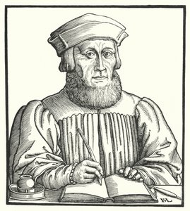 Johannes Aventinus, bayersk renæssancehumanist, historiker og filolog (gravering)